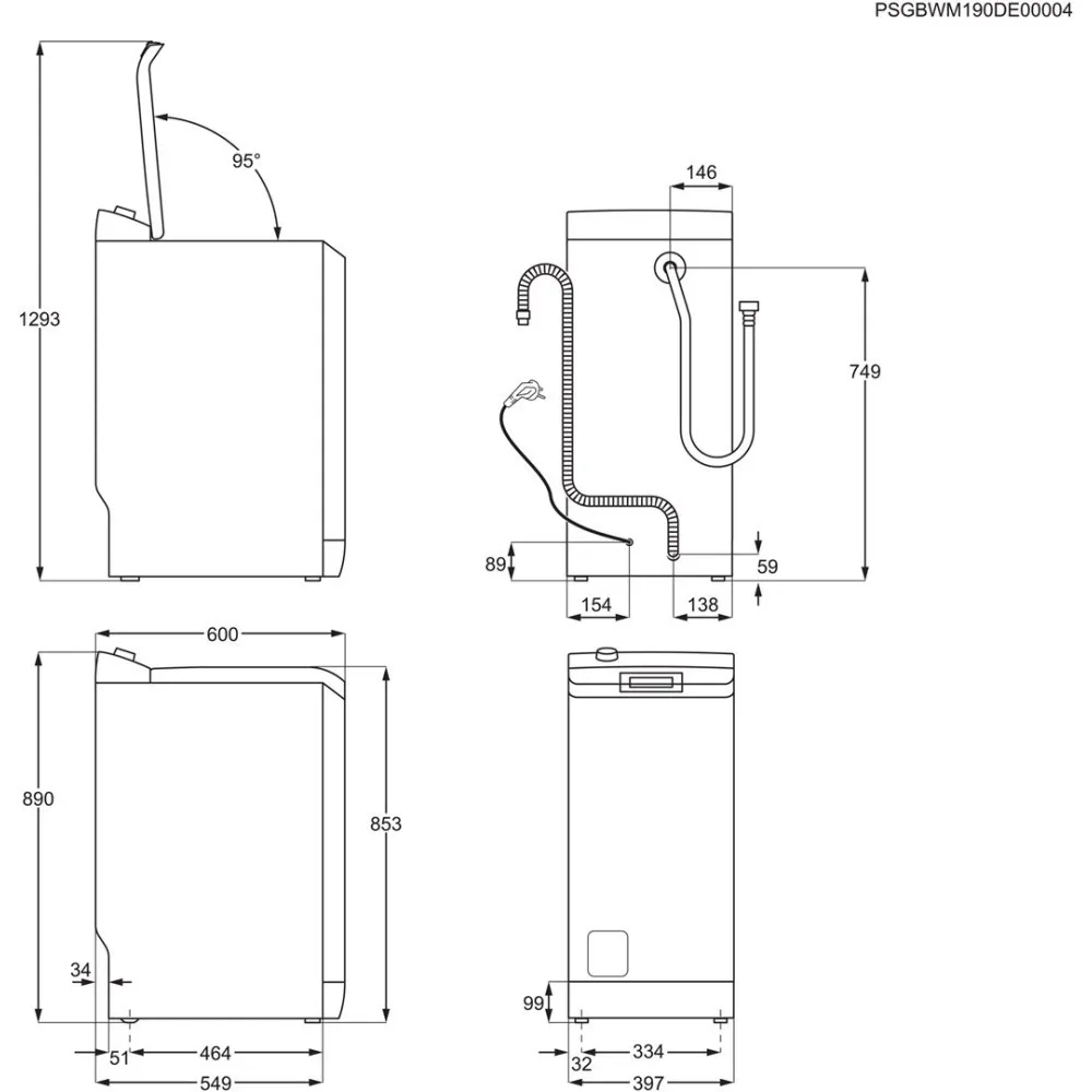 Pralka ELECTROLUX EW2TN5261FP thumbnail 2