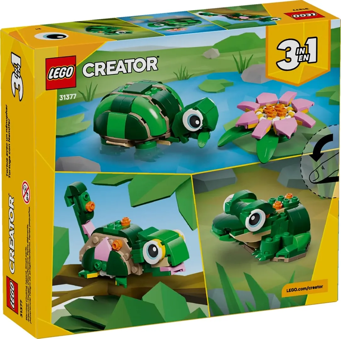 LEGO Creator 3w1 31377 - Żółw i kwiat lilii wodnej thumbnail 2