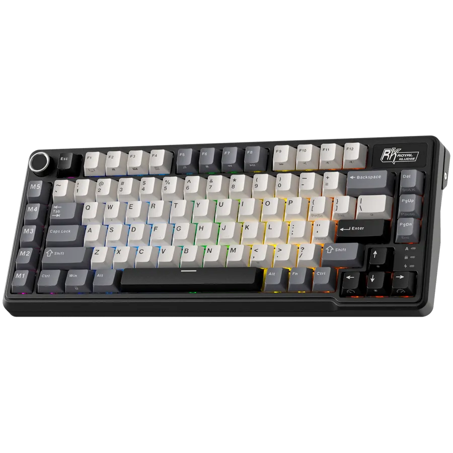 ROYAL KLUDGE RK L75 Knight Black Gaming Keyboard Beige switch thumbnail 2