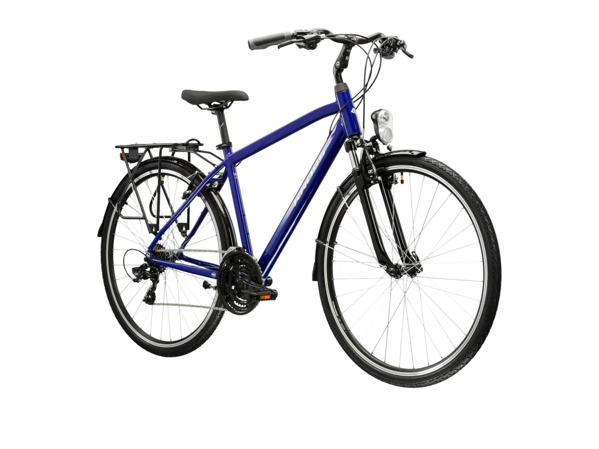 Rower trekkingowy KROSS Trans 1.0 rozmiar M Granatowy Srebrny thumbnail 2