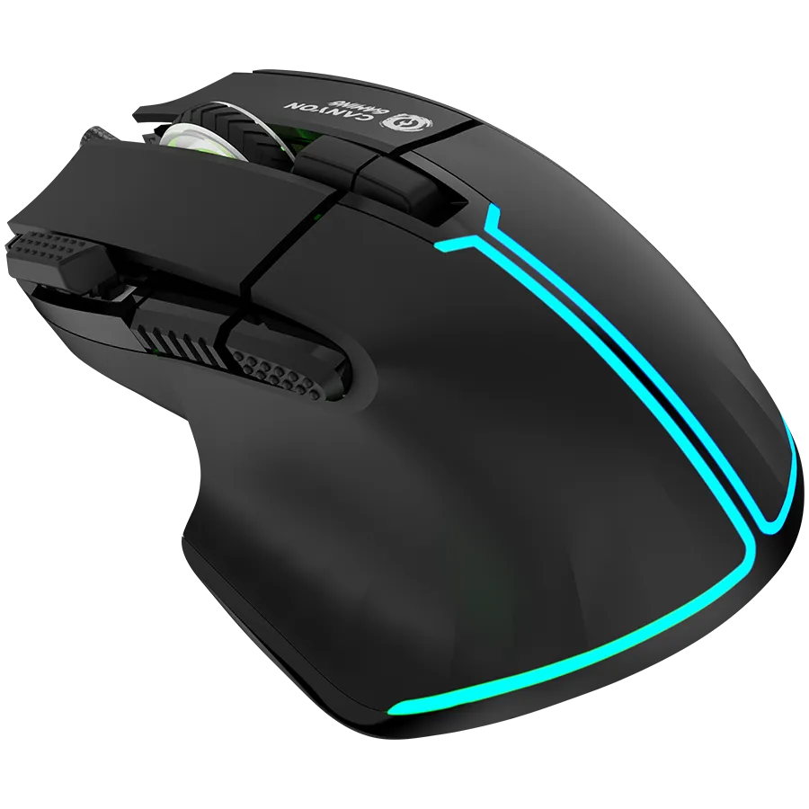 CANYON Mysz gamingowa Fortnax GM-636 RGB 9 Przyc. Przew. Czarna thumbnail 2