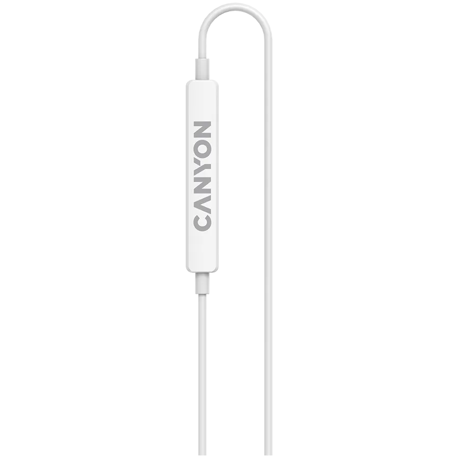 CANYON Słuchawki douszne SEP-6 HiRes Przewód USB-C Białe thumbnail 3