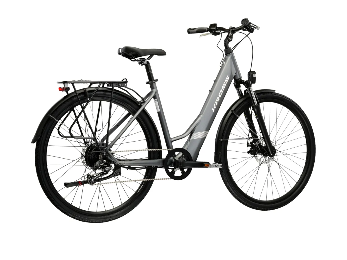 Rower trekkingowy KROSS Trans Hybrid Ls 1.0 rozmiar M Szary thumbnail 3