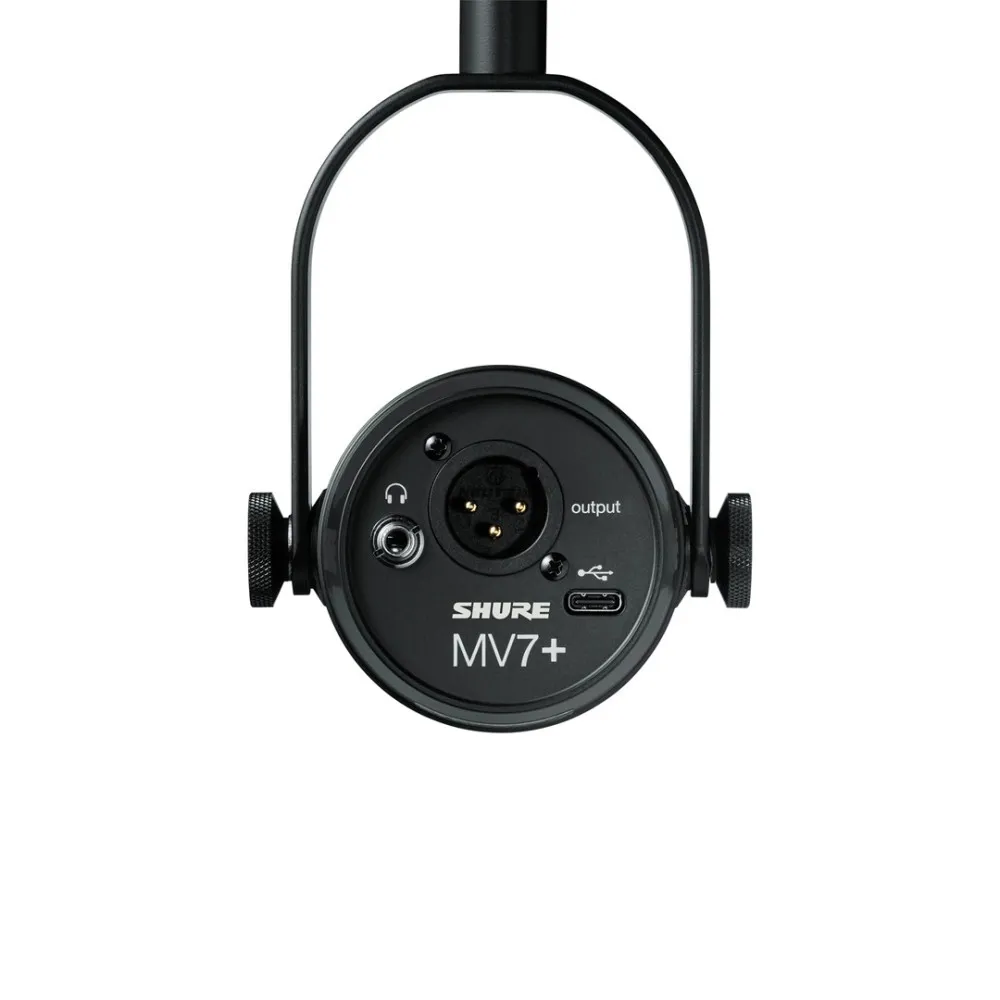 Shure MV7+-K - Mikrofon lektorski/wokalny ze złączem XLR/USB-C Czarny thumbnail 2