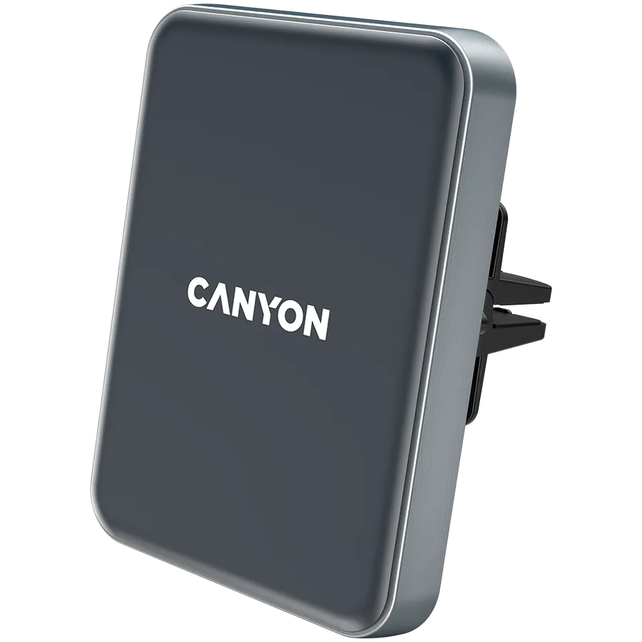 CANYON Uchwyt samoch. CA-15, magnetyczny, USB-C, bezprzewodowe ładowanie, Czarny thumbnail 2
