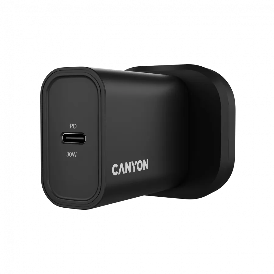 CANYON charger OnCharge 30CL Max Power 30W 1xPD UK Black thumbnail 2