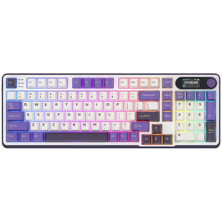 ROYAL KLUDGE RK-S98 Blackberry Mousse Gaming Keyboard Beige switch thumbnail 2