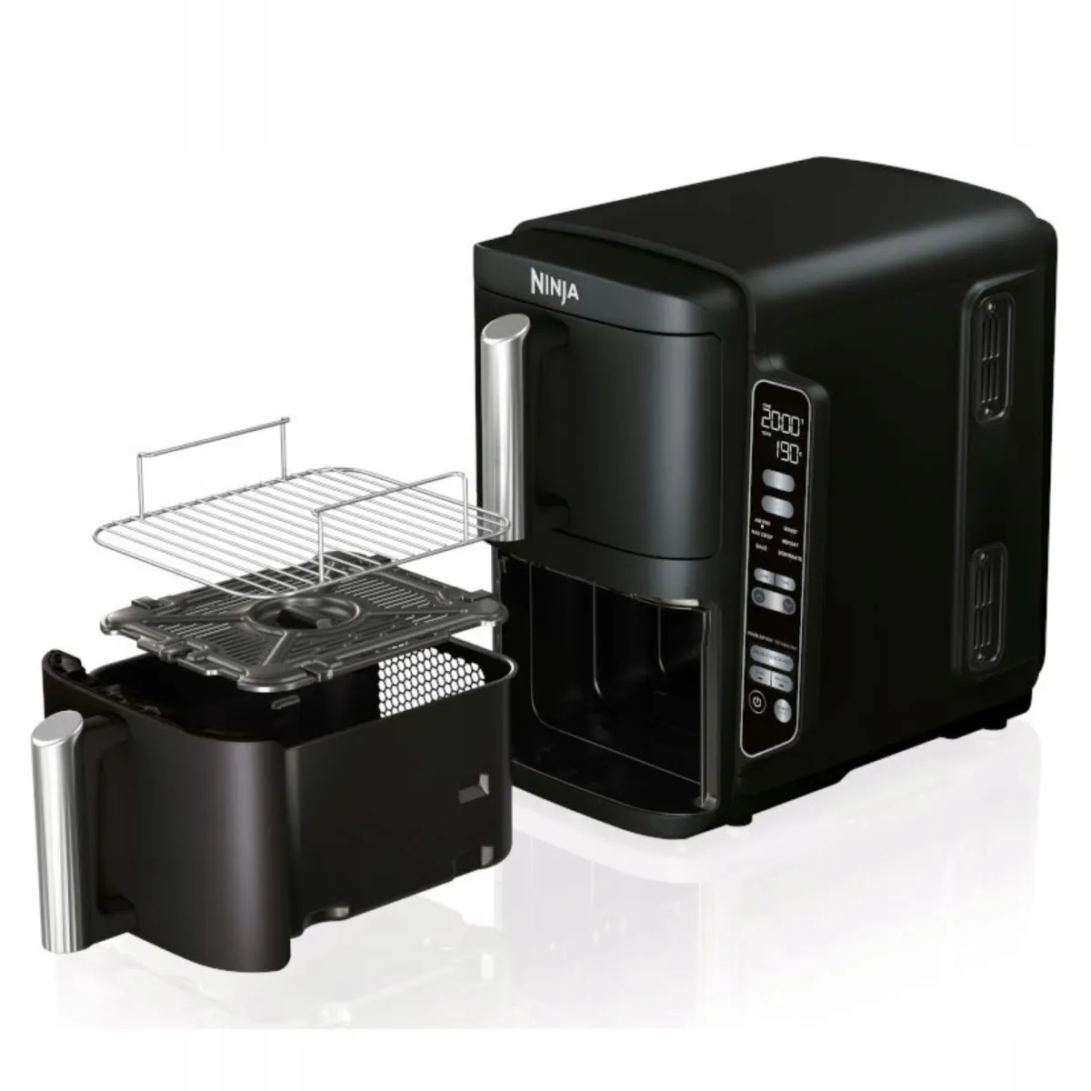 Frytkownica beztłuszczowa Ninja SL300EU air fryer 7,6l podwójny 2 komory thumbnail 3