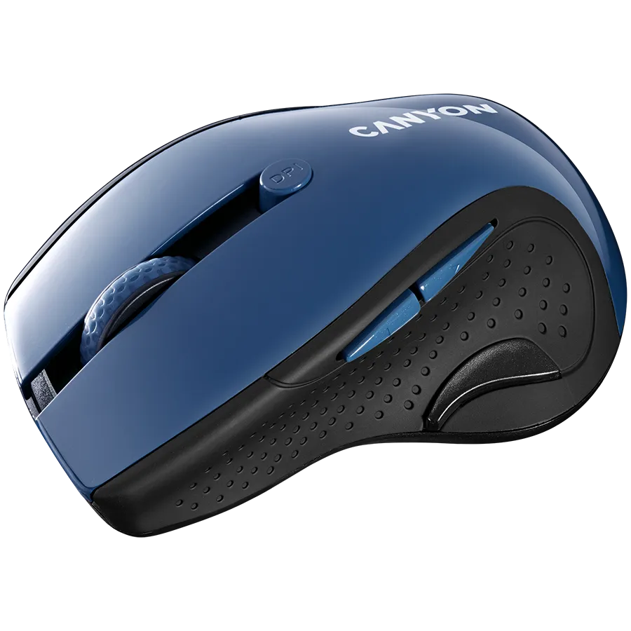 CANYON Mysz bezprzewodowa MW-01 BlueLED Szaro - Niebieska thumbnail 3