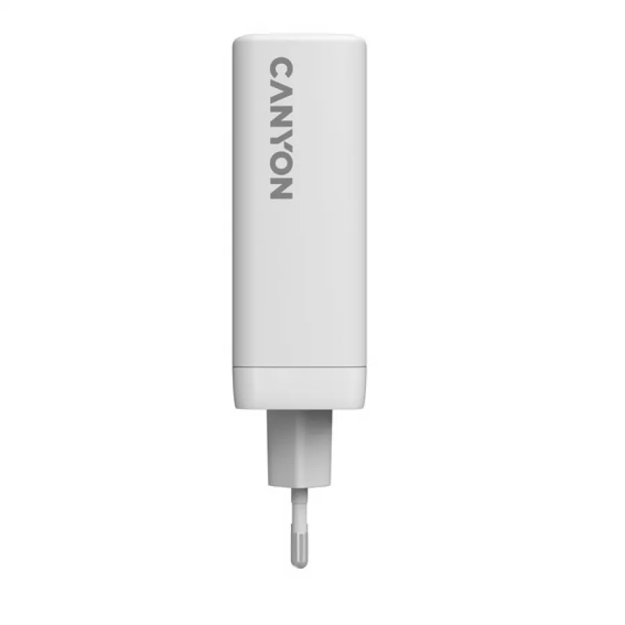 CANYON Ładowarka sieciowa CU140ACC GaN 150W 3xPD 1xQC EU Biała thumbnail 2