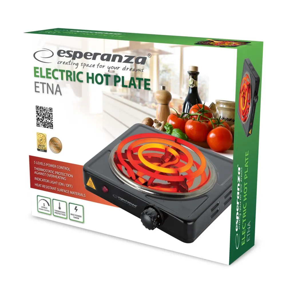 ESPERANZA KUCHENKA ELEKTRYCZNA ETNA EKH012K thumbnail 2