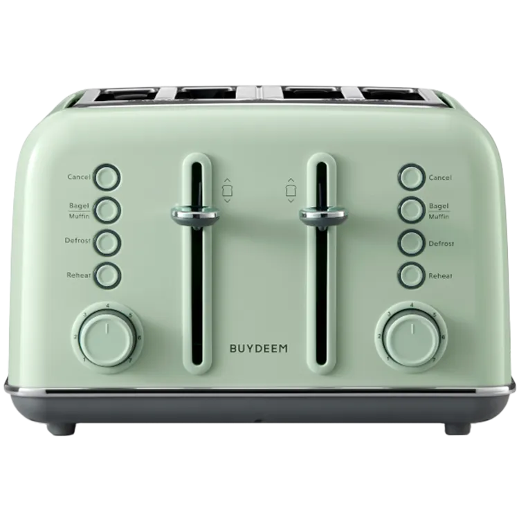 BUYDEEM Toster na 4 kromki, DT640E, Cozy Greenish, EU thumbnail 2