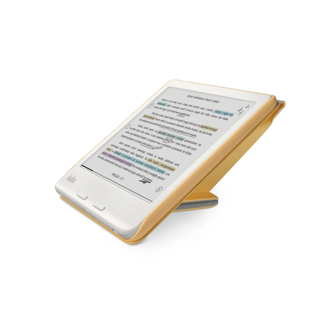 Etui do czytnika ebook Kobo Libra Colour case ochronny z klapką żółty thumbnail 3