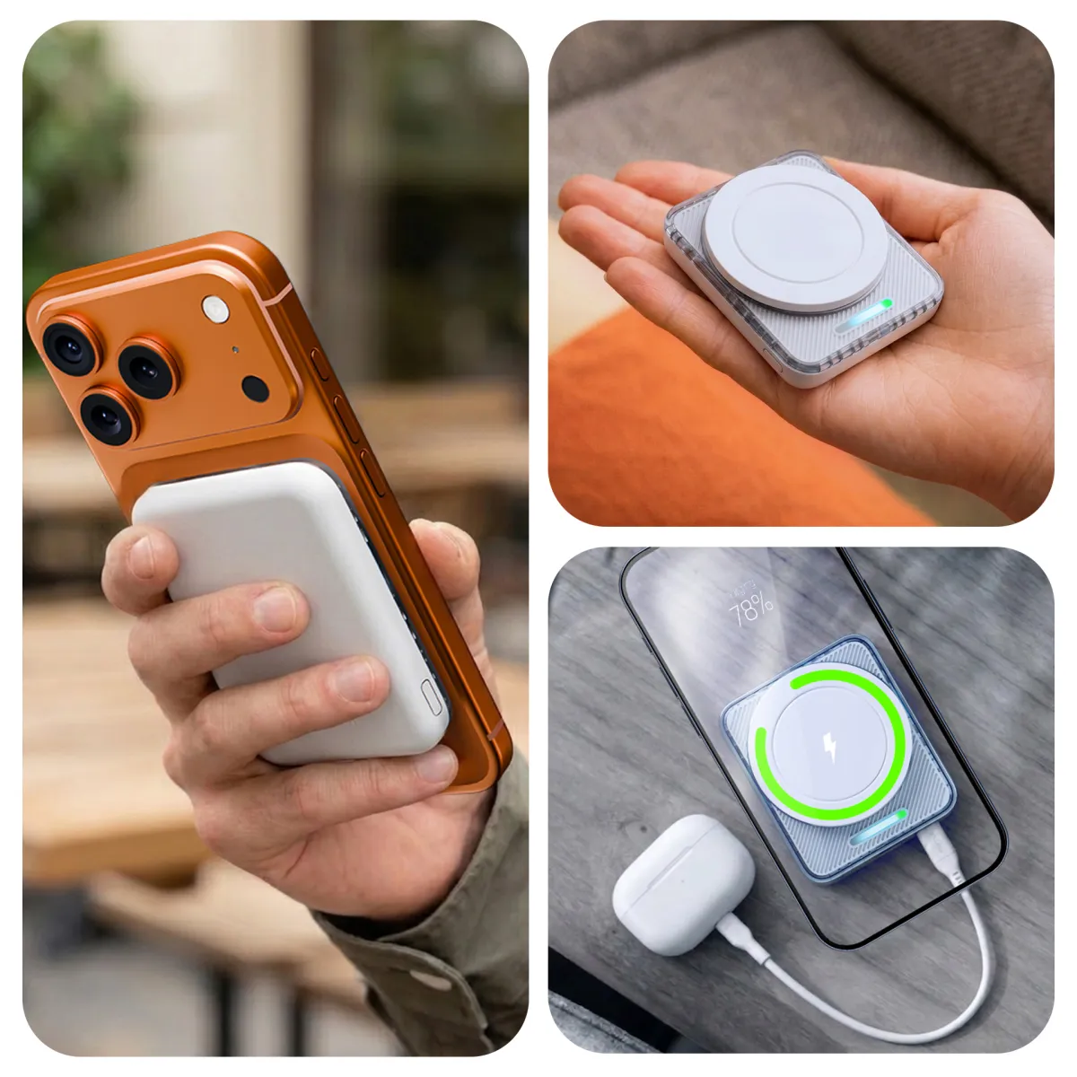 3mk PowerMag Handy 22.5W MagSafe 5,000mAh White thumbnail 2