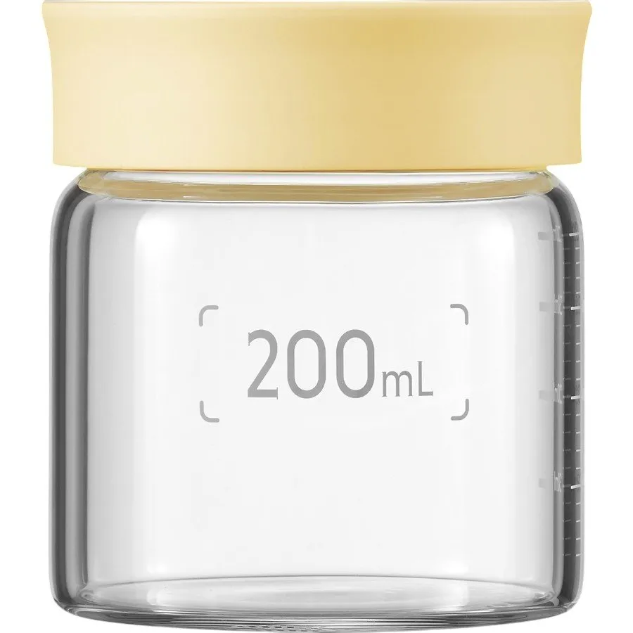 BUYDEEM Szklane słoiczki 200ml z nakrętką wze Yellow Mellow, CS1007/A2 thumbnail 3