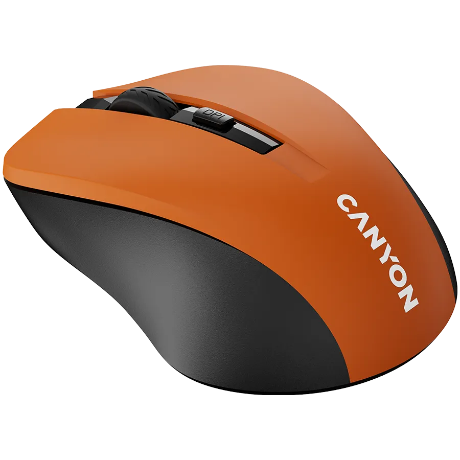 CANYON Mysz bezprzewodowa MW-1 Pomarańczowa thumbnail 2