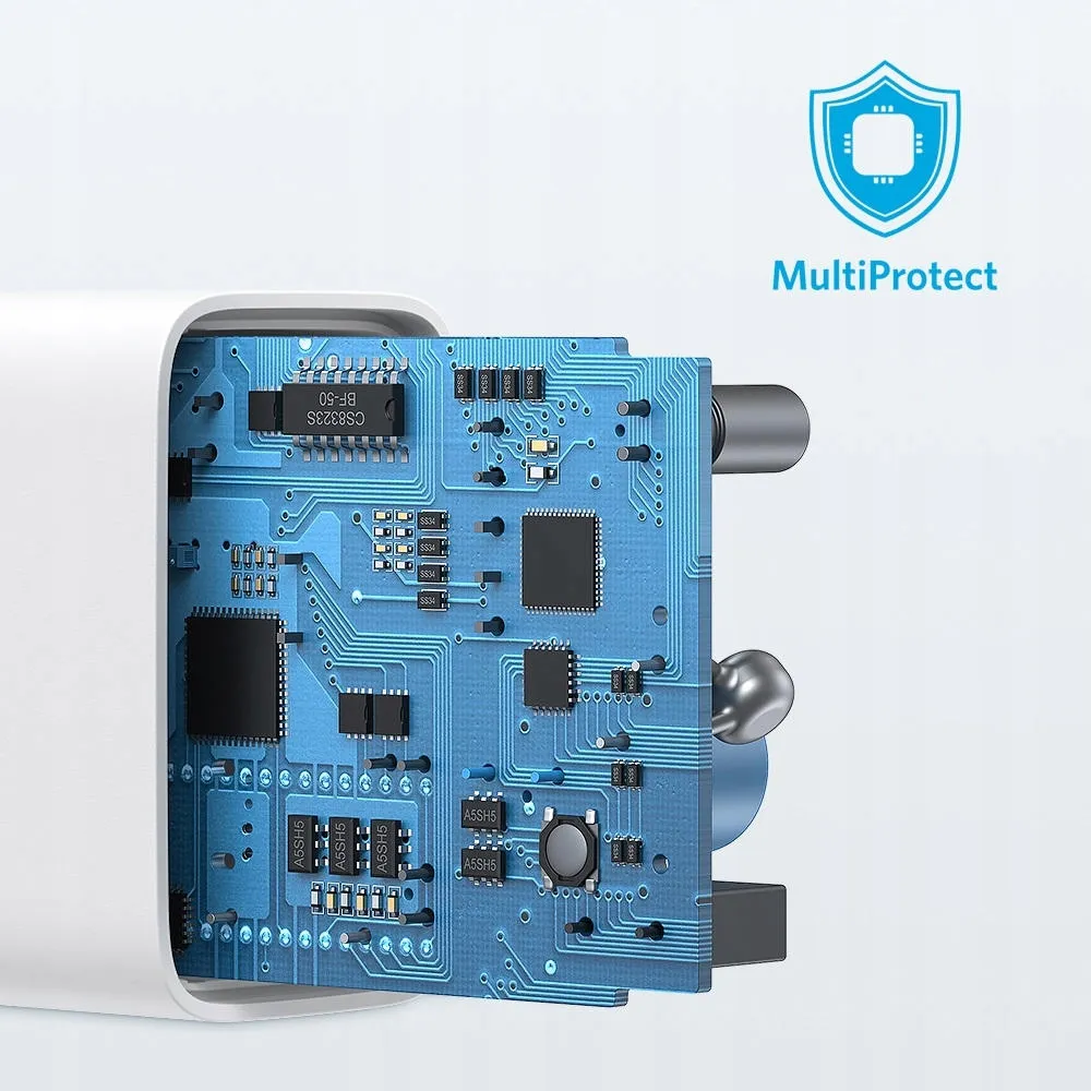 Ładowarka sieciowa ANKER 312 20W 1xUSB-A 1xUSB-C MultiProtect Anker Biała thumbnail 2