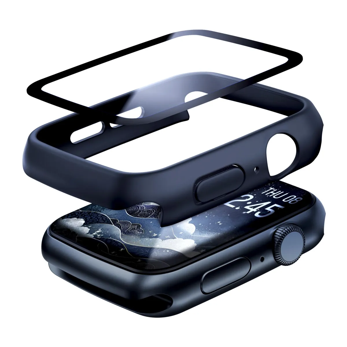 3mk Satin Armor WatchCase+ Black 42mm thumbnail 3