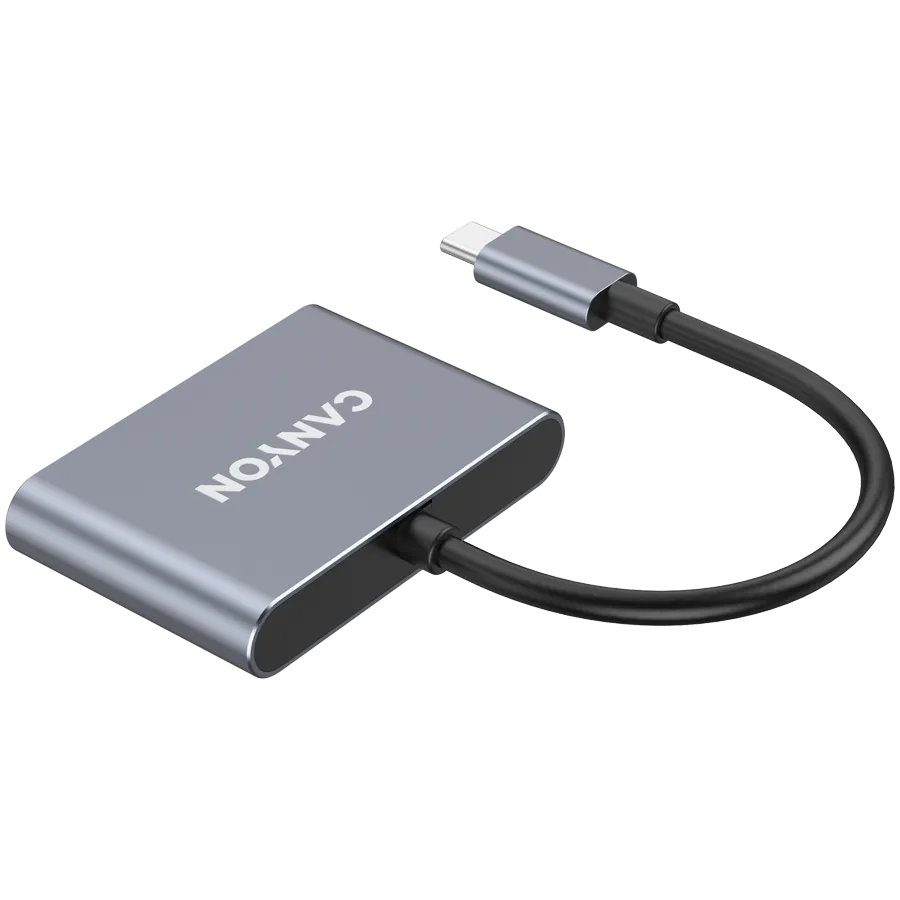 CANYON HUB DS-3 3 w 1 USB-C Ciemnoszary thumbnail 3