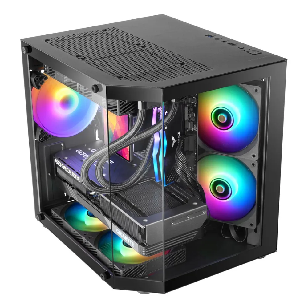 TACENS MARS MC-3TLITE 1X120 FRGB FAN mATX- obudowa thumbnail 2