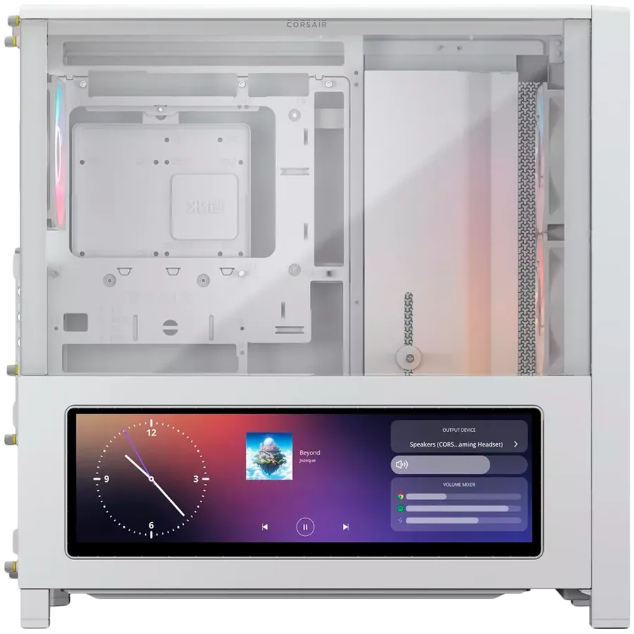 CORSAIR FRAME 4000D LCD RS Performance Mid-Tower, White thumbnail 3