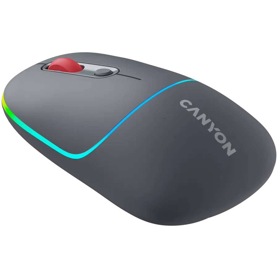 CANYON Mysz bezprzewodowa MW-22 2w1 RGB Szara thumbnail 2
