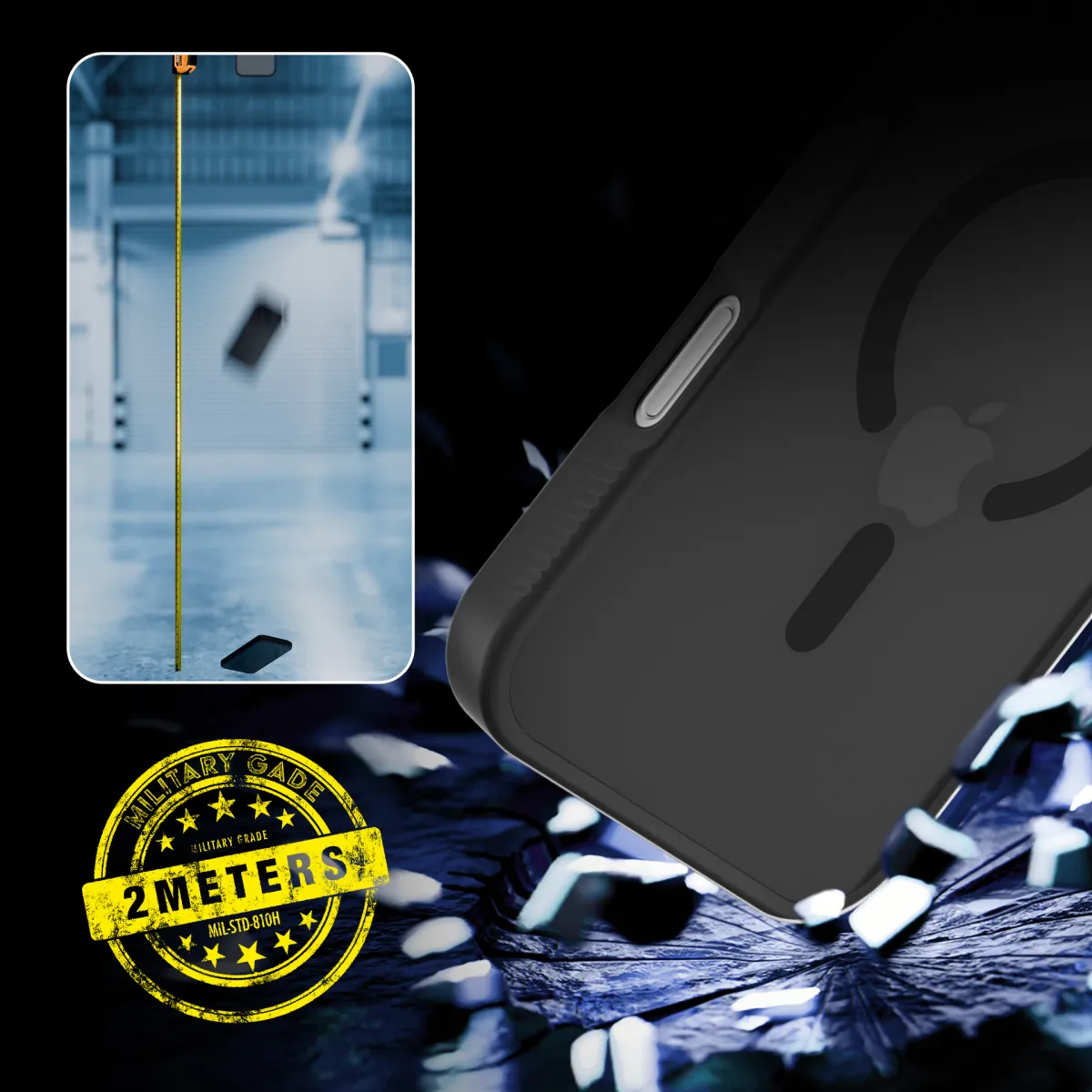 Apple iPhone 17 Pro Max/ 18 Pro Max - 3mk Hardy Hazy MagCase Black thumbnail 3