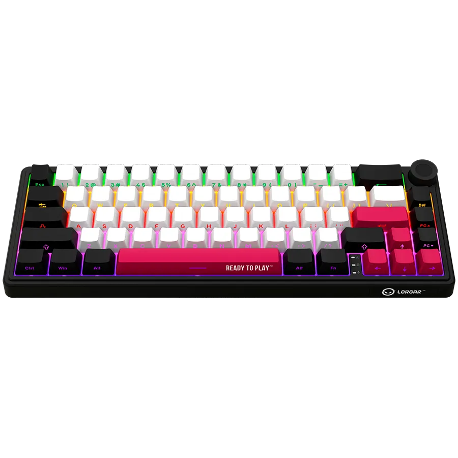 LORGAR Klawiatura Gamingowa Bezprzewodowa Pro 65%, Czarno Czerwona, EN thumbnail 3