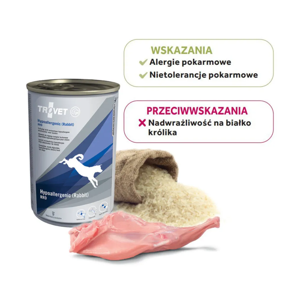 TROVET Hypoallergenic RRD z królikiem - mokra karma dla psa - 12x400 g thumbnail 2