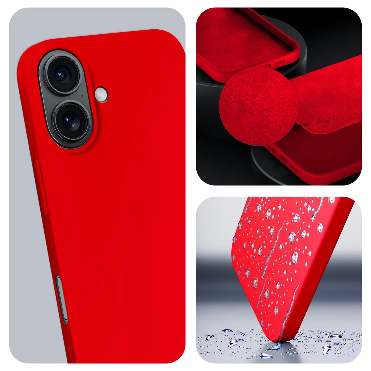 Apple iPhone 16 - 3mk Hardy Mellow Case Red thumbnail 2