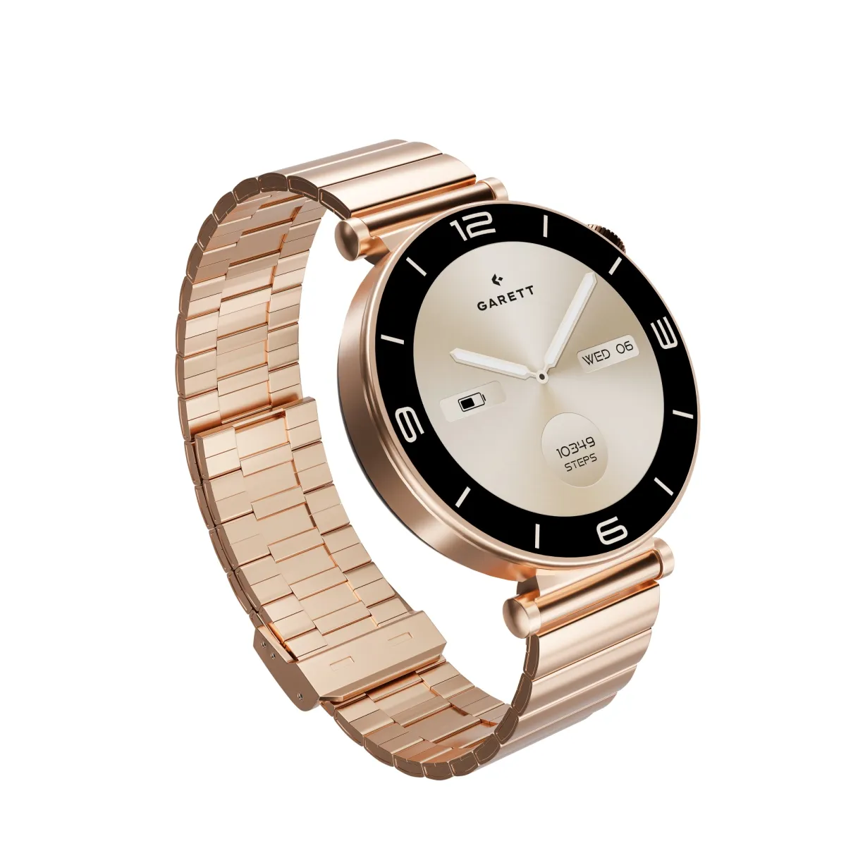 Smartwatch Garett Rose różowe złoto stalowy thumbnail 2