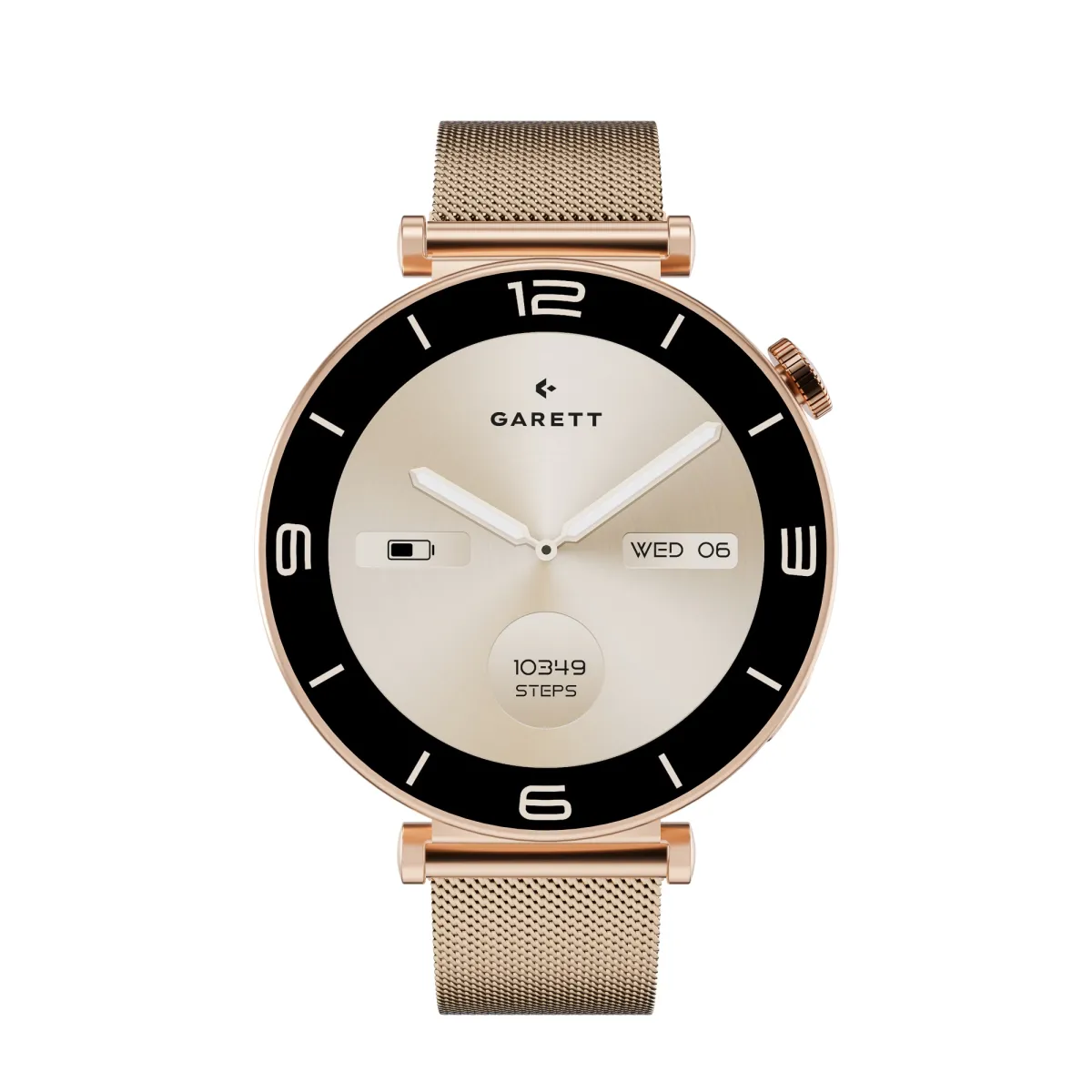 Smartwatch Garett Rose różowe złoto mesh thumbnail 3