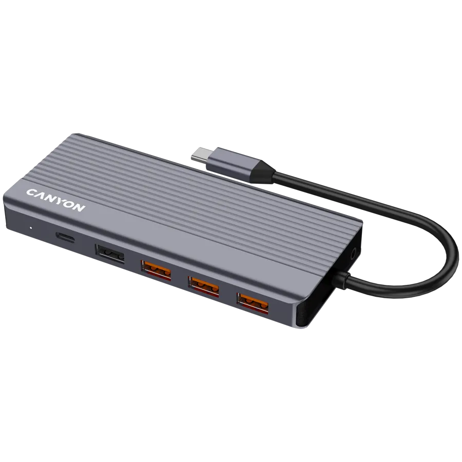 CANYON HUB DS-16 13 w 1 4k USB-C Szary thumbnail 3