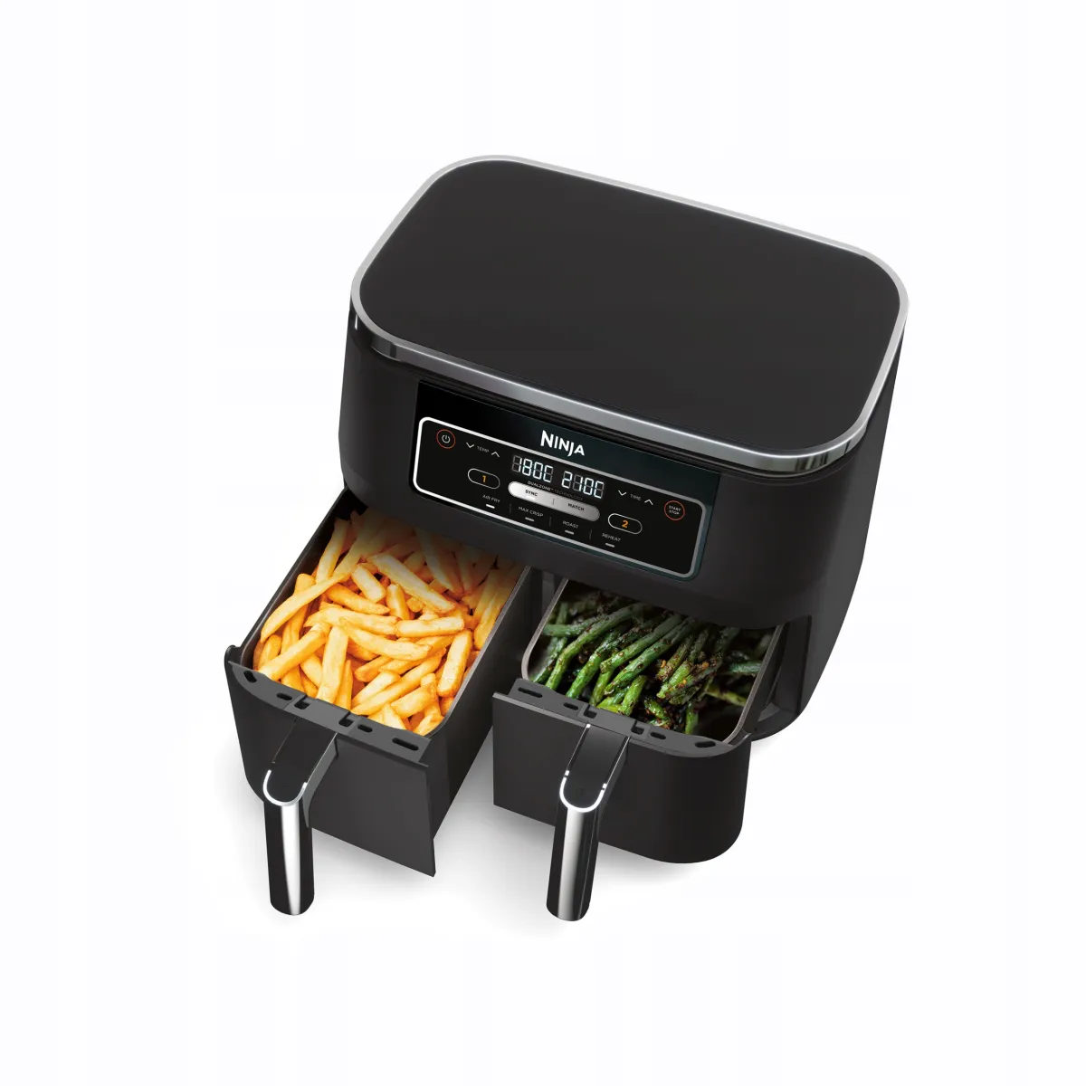 Frytkownica beztłuszczowa NINJA Foodi AF200EU air fryer 2 komory 2470W thumbnail 3