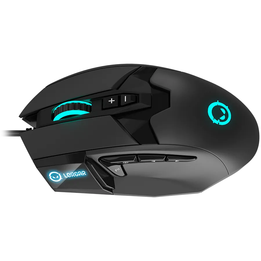 LORGAR Mysz Gamingowa Stricter 579, USB, LED, RGB, Czarna thumbnail 3
