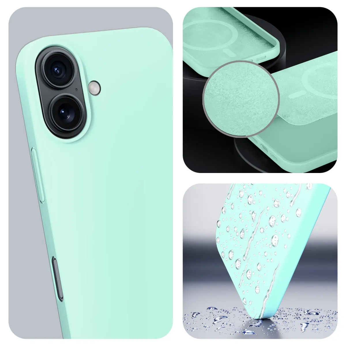 Apple iPhone 16 - 3mk Hardy Mellow MagCase Teal thumbnail 2