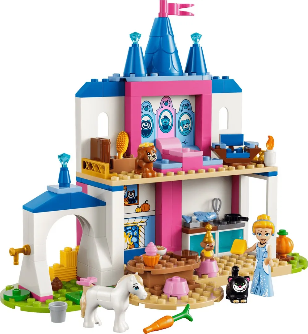 LEGO Disney 43283 - Zamek Kopciuszka i jej zwierzęcych przyjaciół thumbnail 3