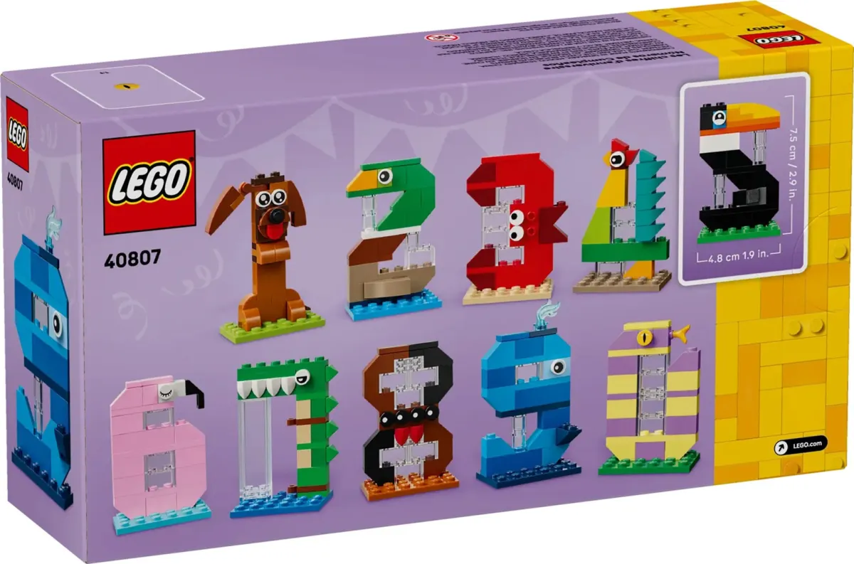LEGO Inne 40807 - Urodzinowe cyferki thumbnail 2
