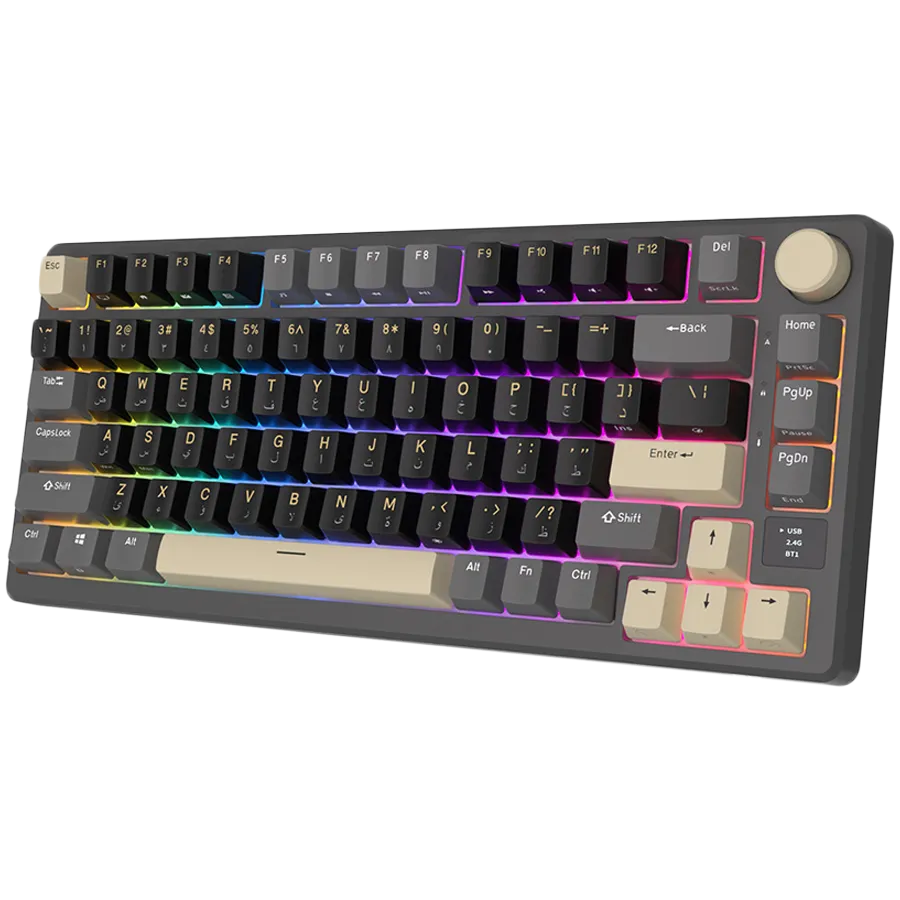 ROYAL KLUDGE RK-M75 Phantom Gaming Keyboard Brown switch thumbnail 2