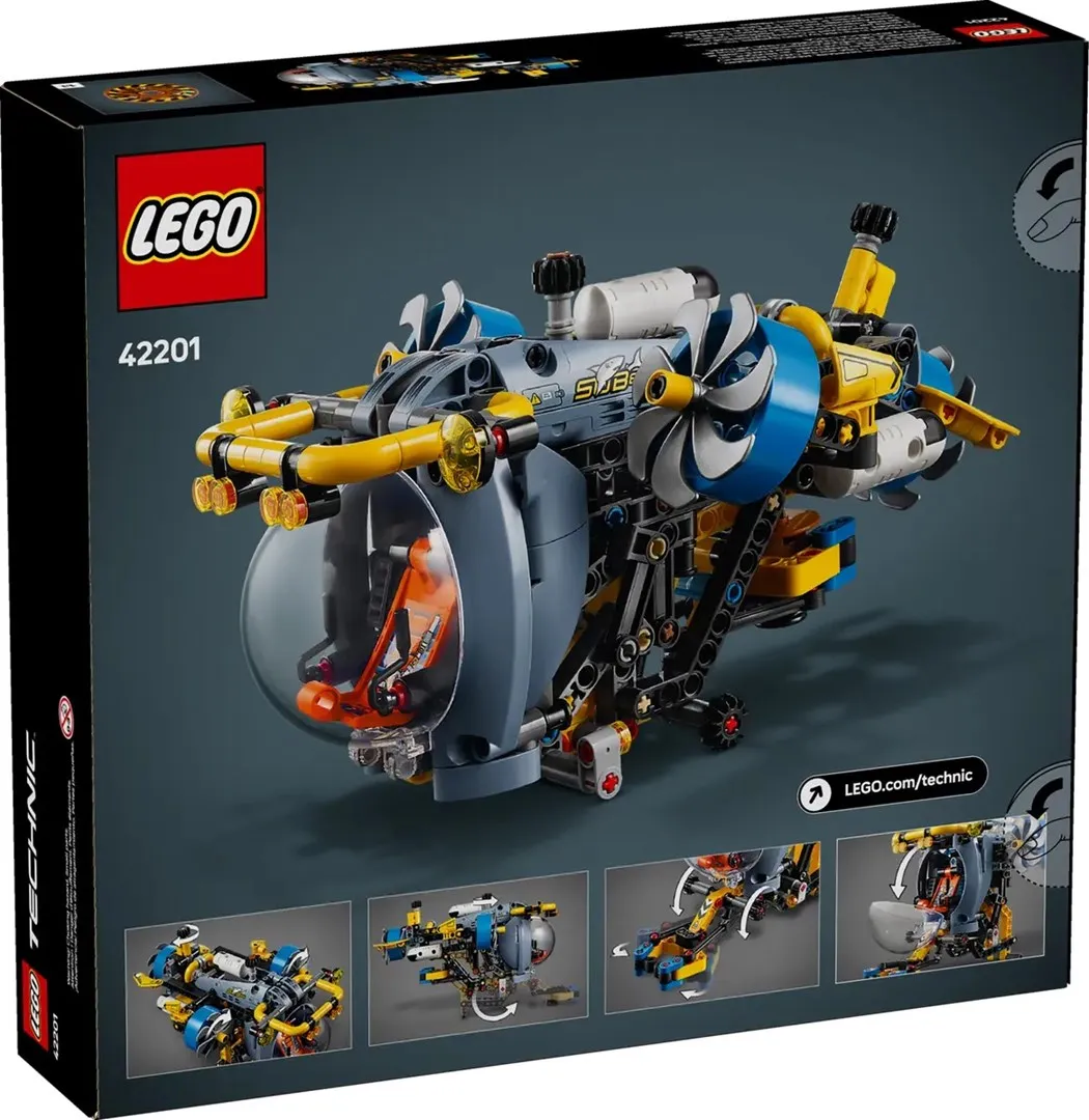 LEGO Technic 42201 - Badawcza łódź podwodna thumbnail 2