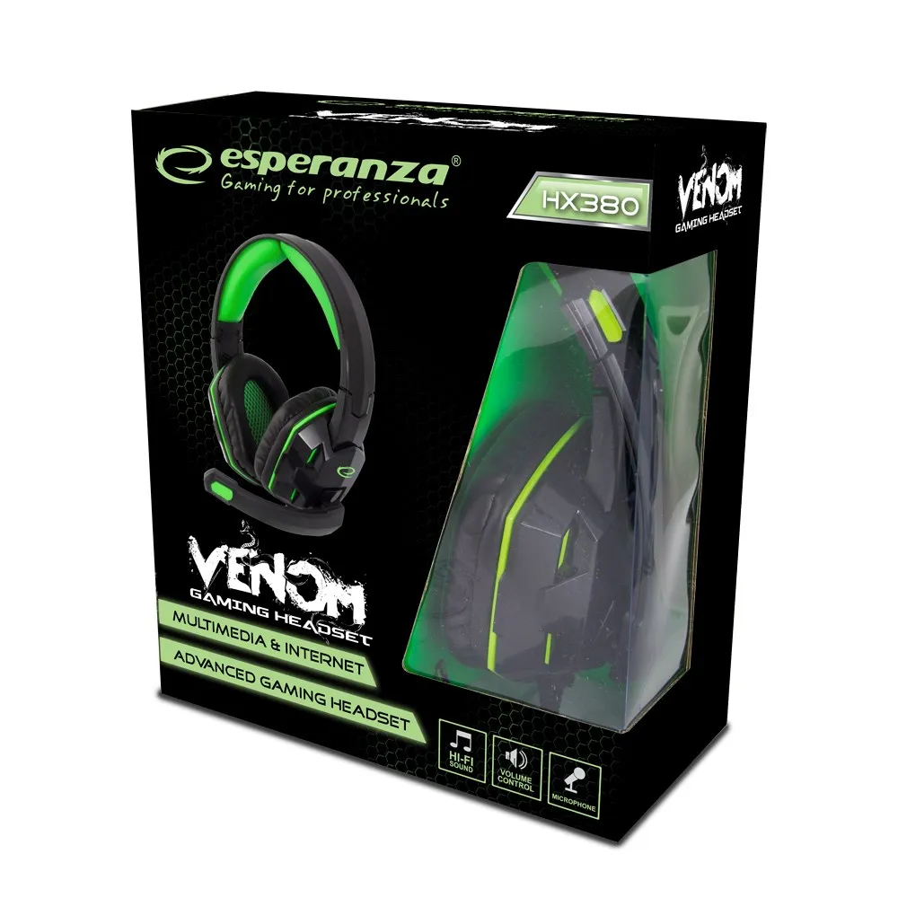 ESPERANZA SŁUCHAWKI Z MIKROFONEM VENOM EGH380 thumbnail 2