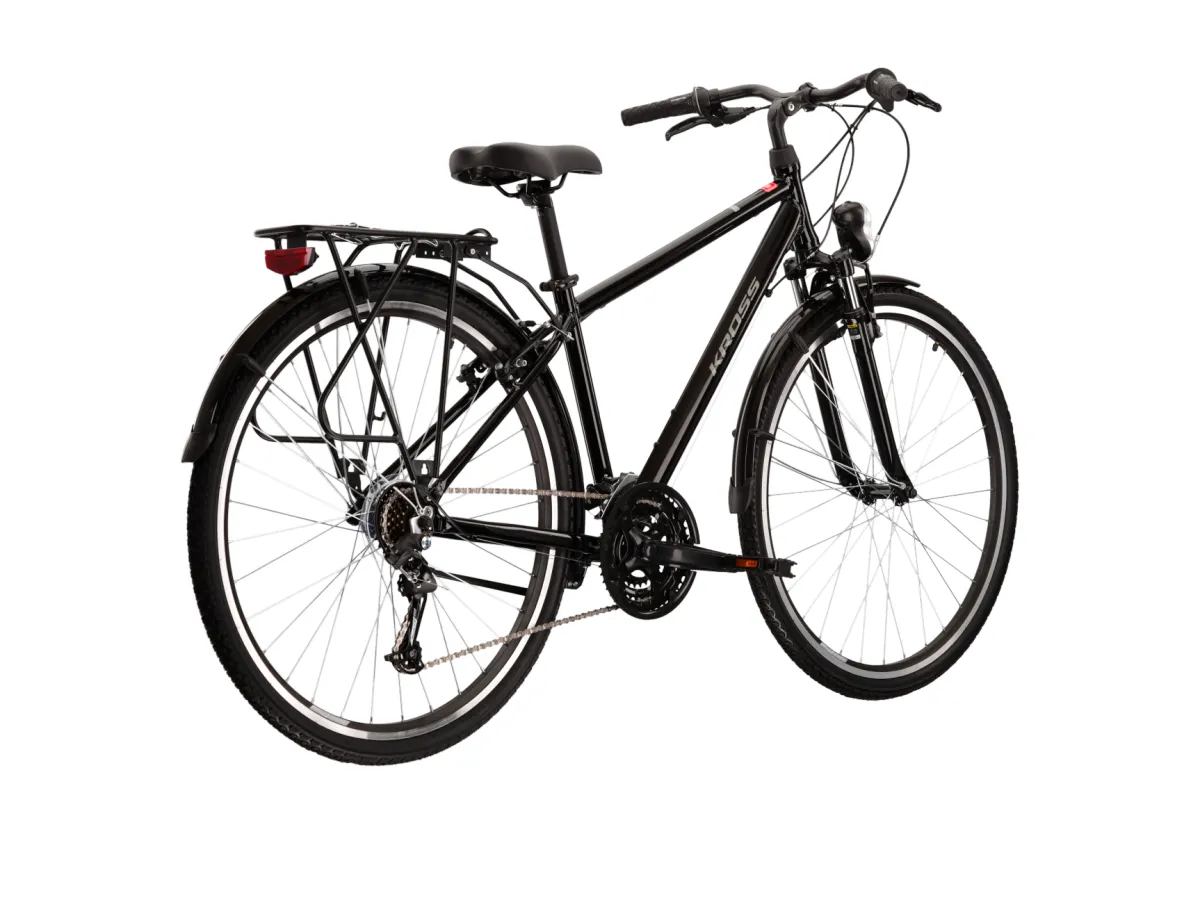 Rower trekkingowy KROSS Trans 1.0 Sr rozmiar L Czarny thumbnail 3
