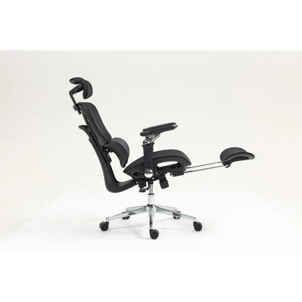 Ergonomiczny fotel biurowy ACTIVEJET YK848 czarny thumbnail 3
