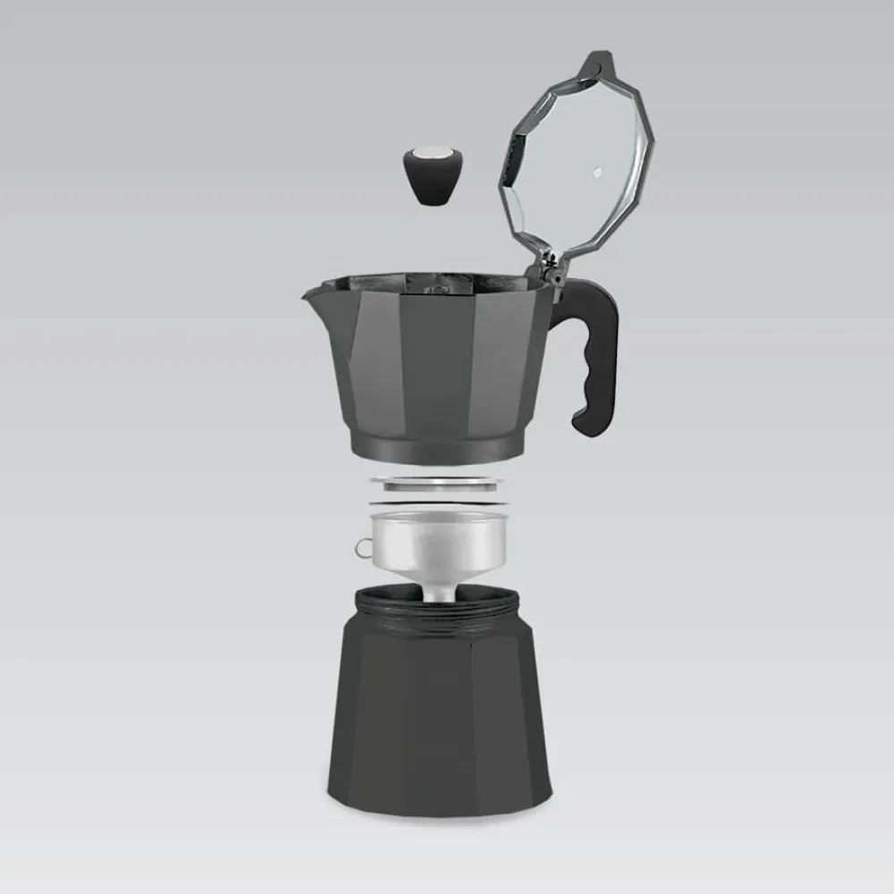Kawiarka aluminiowa (3 filiżanki; 150 ml) MR-1666-3-BLACK MAESTRO thumbnail 3