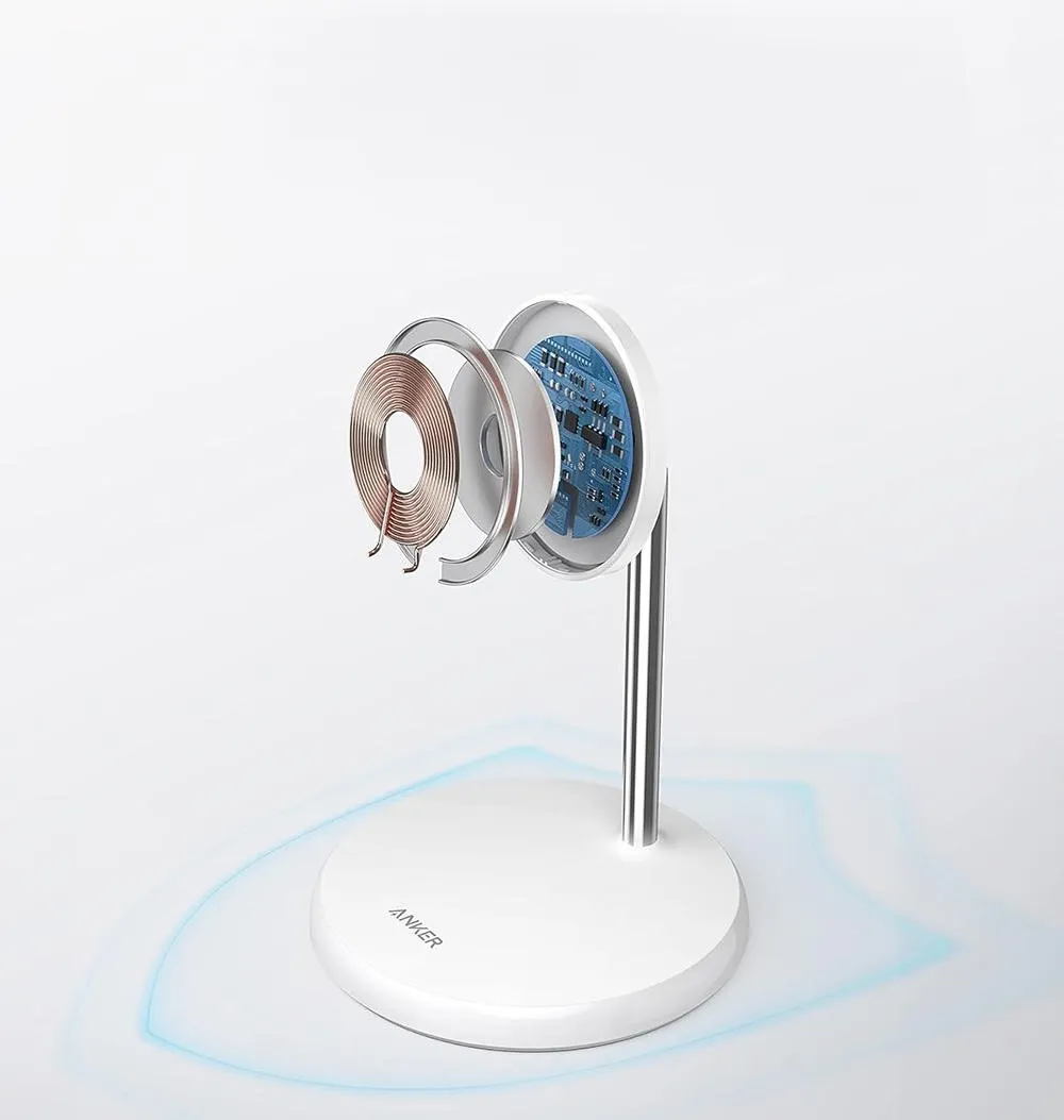 Ładowarka indukcyjna magnetyczna ANKER PowerWave Magnetic Stand 7,5W Biała thumbnail 2