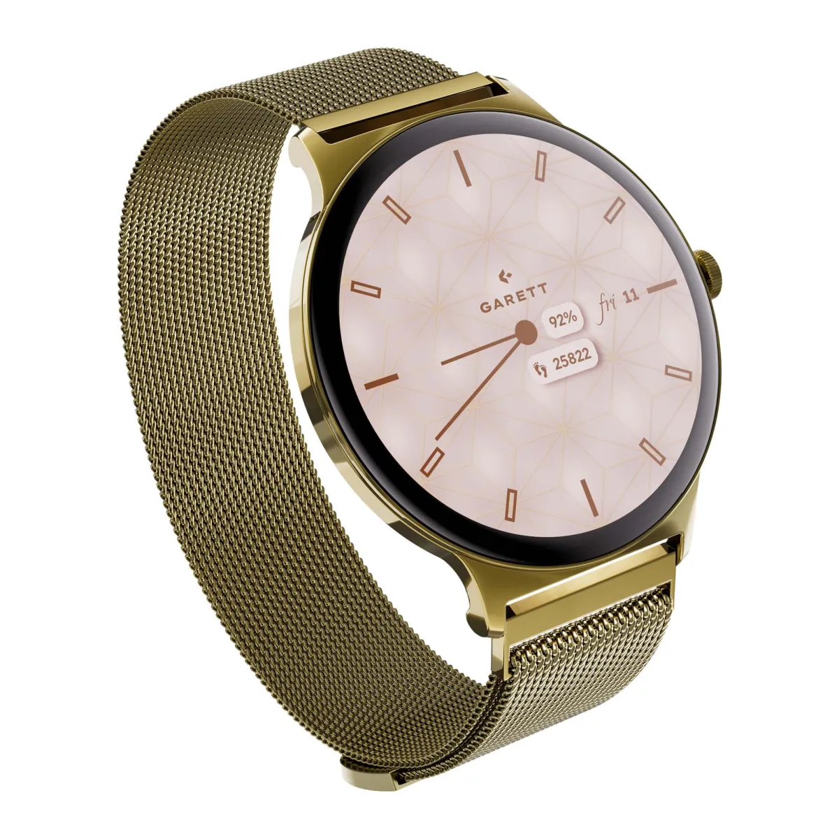 Smartwatch Garett Verona 2 złoty mesh thumbnail 2