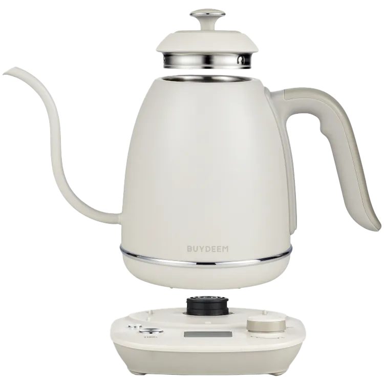 BUYDEEM Czajnik Elektryczny typu Gooseneck "Gęsia szyjka" z regulacją temperatury, model K821, kolor Oat White, EU thumbnail 2