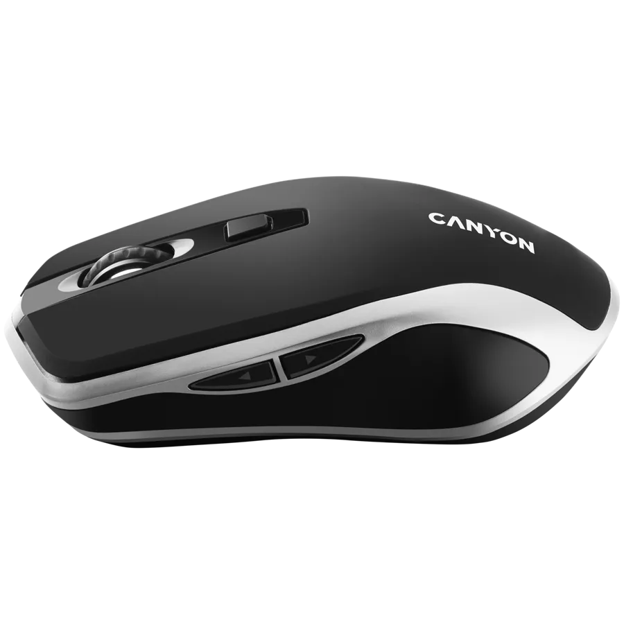CANYON Mysz bezprzewodowa MW-19 EU Ładowanie Qi Czarno - Szara thumbnail 3