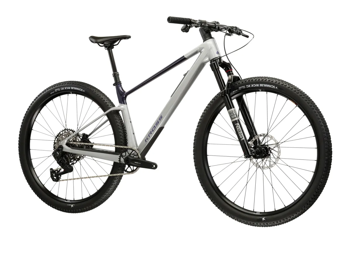 Rower górski MTB XC KROSS Level Rs 3.0 rozmiar M Srebrny thumbnail 2
