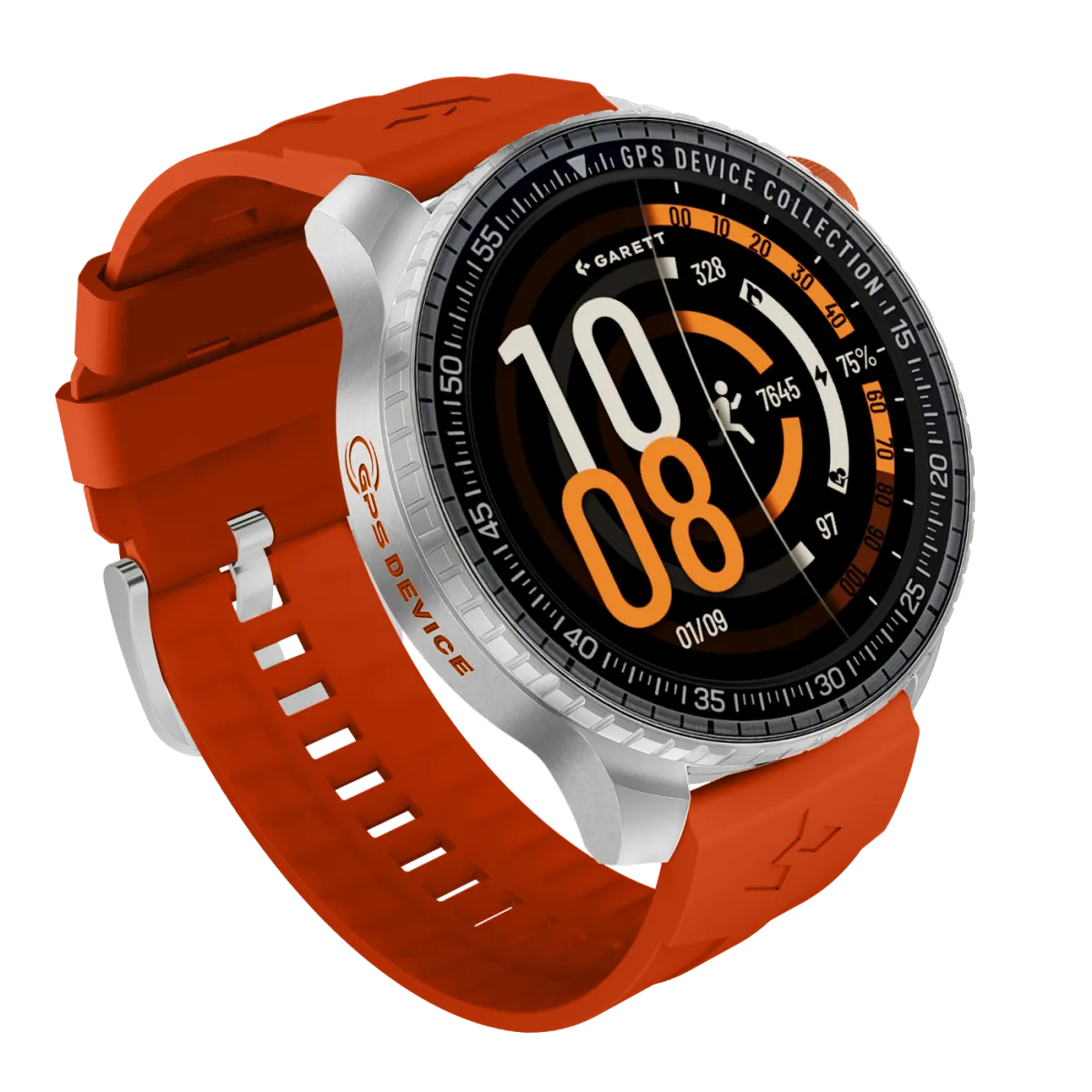 Smartwatch Garett Compass GPS srebrny thumbnail 2